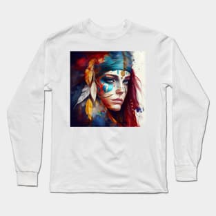 Powerful Warrior Woman #9 Long Sleeve T-Shirt